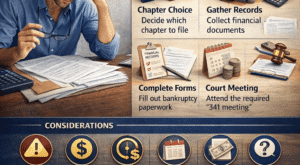 how to file bankruptcy without a lawyer